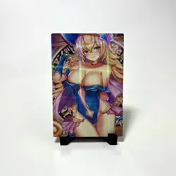 Yu-Gi-Oh! Dark Magician Girl Sexy Anime Waifu Girl Goddess Holographic Art Card - Image 2