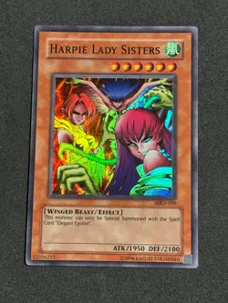 Yugioh Harpie Lady Sisters MRD-009 Super Rare Original 02-03 Unlimited NM - Image 1