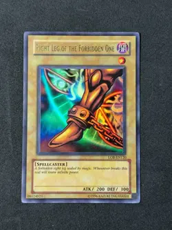 Yugioh Right Leg of the Foribidden One LOB-EN120 2004 'EN' MINT - Image 1