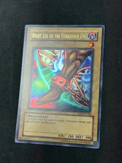 Yugioh Right Leg of the Foribidden One LOB-EN120 2004 'EN' MINT - Image 2