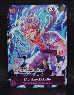 ONE PIECE CARD GAME MONKEY.D.LUFFY P-041 BANDAI CARD GAMES FEST 23-24 WORLD TOUR - Image 1