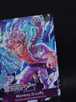 ONE PIECE CARD GAME MONKEY.D.LUFFY P-041 BANDAI CARD GAMES FEST 23-24 WORLD TOUR - Image 3