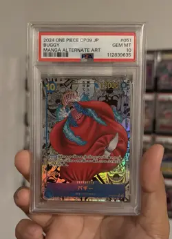 2024 One Piece Japanese Buggy Manga Alt Art #OP09-051 PSA 10 GEM MINT - Image 1