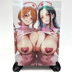 One Piece Nami Nico Robin Sexy Anime Waifu Girl Doujin Lewd Goddess Story Card - Image 2