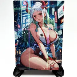 One Piece Yamato Sexy Anime Waifu Girl Doujin Lewd Goddess Story Holo Art Card - Image 1