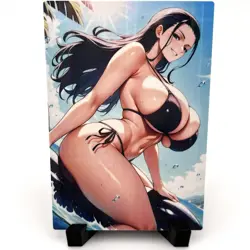 One Piece Boa Hancock Sexy Anime Waifu Girl Doujin Lewd Goddess Story Art Card - Image 1