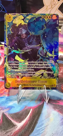 One Piece TCG Bartholomew Kuma SEC Alt Art OP12-119 Legacy of the Master English - Image 3