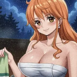 One Piece Nami Sexy Hot Anime Waifu Girl Doujin Lewd Goddess Glitter Art Card - Image 3