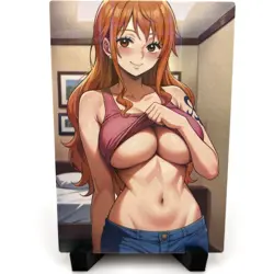 One Piece Nami Sexy Anime Waifu Girl Lewd Doujin Goddess Story ACG Holo Art Card - Image 3