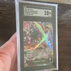 One Piece Memorial Collection Kouzuki Oden Leader EB01-001 Alt Art Foil SGC 10 - Image 1
