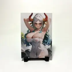 One Piece Yamato Sexy Hot Anime Waifu Girl Lewd Doujin Goddess Glitter Art Card - Image 2