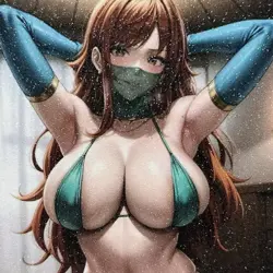 One Piece Nami Sexy Bikini Anime Hot Waifu Girl Doujin Goddess Glitter Art Card - Image 4