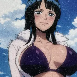 One Piece Nico Robin Sexy Bikini Anime Waifu Girl Lewd Goddess Glitter Art Card - Image 3