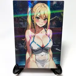 Fairy Tail Lucy Heartfilia Sexy Hot Anime Waifu Girl Lewd Goddess Story Art Card - Image 1