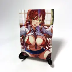 Fairy Tail Erza Scarlet Sexy Lewd Anime Waifu Girl Doujin Goddess Story Art Card - Image 2