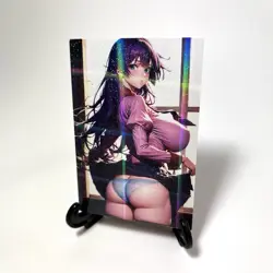 Bakemonogatari Hitagi Senjougahara Sexy Anime Waifu Girl Goddess Story Art Card - Image 2