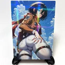 Attack on Titan Mikasa Ackerman Sexy Anime Waifu Girl Goddess Story ACG Art Card - Image 2