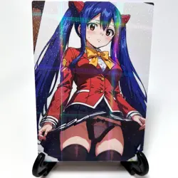 Fairy Tail Wendy Marvell Sexy Hot Anime Waifu Girl Doujin Goddess Story Art Card - Image 1
