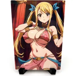Fairy Tail Lucy Heartfilia Sexy Hot Anime Waifu Girl Lewd Goddess Story Art Card - Image 3