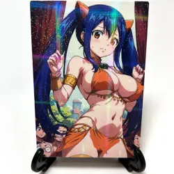 Fairy Tail Wendy Marvell Sexy Hot Anime Waifu Girl Lewd Goddess Story Art Card - Image 1