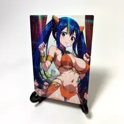 Fairy Tail Wendy Marvell Sexy Hot Anime Waifu Girl Lewd Goddess Story Art Card - Image 2