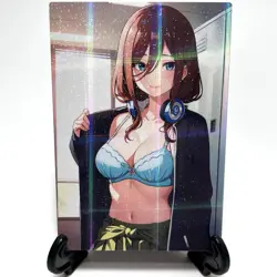 The Quintessential Quintuplets Miku Nakano Sexy Anime Waifu Goddess Story Card - Image 1
