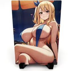 Fairy Tail Lucy Heartfilia Sexy Hot Anime Waifu Girl Lewd Goddess Story Art Card - Image 1