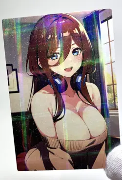 The Quintessential Quintuplets Miku Nakano Sexy Anime Waifu Girl Goddess Card - Image 4