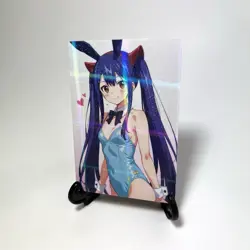 Fairy Tail Wendy Marvell Sexy Hot Anime Waifu Bunny Girl Goddess Story Art Card - Image 2
