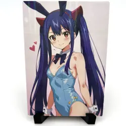 Fairy Tail Wendy Marvell Sexy Hot Anime Waifu Bunny Girl Goddess Story Art Card - Image 3