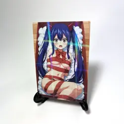 Fairy Tail Wendy Marvell Sexy Hot Anime Waifu Girl Doujin Lewd Goddess Art Card - Image 2