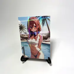 The Quintessential Quintuplets Miku Nakano Sexy Anime Waifu Girl Goddess Card - Image 2