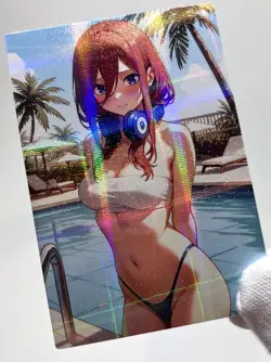 The Quintessential Quintuplets Miku Nakano Sexy Anime Waifu Girl Goddess Card - Image 3