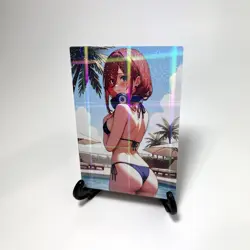 The Quintessential Quintuplets Miku Nakano Sexy Hot Anime Waifu Goddess Art Card - Image 2