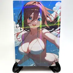 The Quintessential Quintuplets Miku Nakano Sexy Bikini Anime Waifu Goddess Card - Image 1