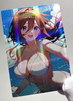 The Quintessential Quintuplets Miku Nakano Sexy Bikini Anime Waifu Goddess Card - Image 3