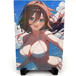 The Quintessential Quintuplets Miku Nakano Sexy Bikini Anime Waifu Goddess Card - Image 4