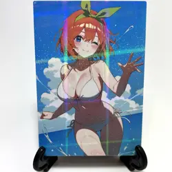 The Quintessential Quintuplets Yotsuba Nakano Sexy Anime Waifu Goddess Art Card - Image 1