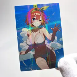 The Quintessential Quintuplets Yotsuba Nakano Sexy Anime Waifu Goddess Art Card - Image 3