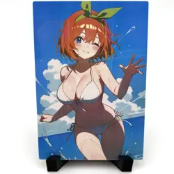 The Quintessential Quintuplets Yotsuba Nakano Sexy Anime Waifu Goddess Art Card - Image 4