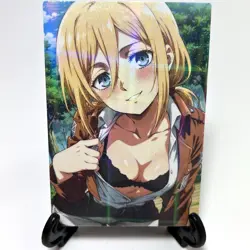 Attack on Titan Historia Reiss Sexy Hot Anime Waifu Girl Goddess Story Art Card - Image 1
