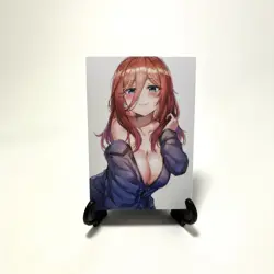 The Quintessential Quintuplets Miku Nakano Sexy Anime Waifu Girl Goddess Card - Image 2