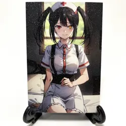 Date A Live Kurumi Tokisaki Anime Waifu Nurse Sexy Doujin Girl Goddess Art Card - Image 1