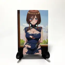 The Quintessential Quintuplets Miku Nakano Sexy Hot Anime Waifu Goddess Art Card - Image 2