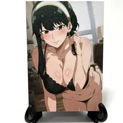 Spy x Family Yor Forger Sexy Lingerie Anime Waifu Girl Goddess Glitter Art Card - Image 1