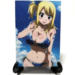 Fairy Tail Lucy Heartfilia Sexy Bikini Anime Waifu Girl Doujin Goddess Art Card - Image 1