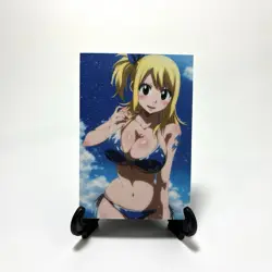 Fairy Tail Lucy Heartfilia Sexy Bikini Anime Waifu Girl Doujin Goddess Art Card - Image 2