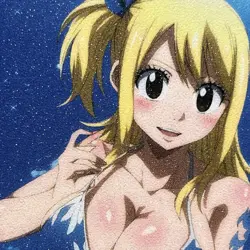 Fairy Tail Lucy Heartfilia Sexy Bikini Anime Waifu Girl Doujin Goddess Art Card - Image 3