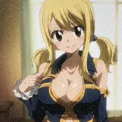 Fairy Tail Lucy Heartfilia Sexy Anime Waifu Girl Lewd Goddess Glitter Art Card - Image 3