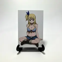 Fairy Tail Lucy Heartfilia Sexy Anime Waifu Girl Doujin Lewd Goddess Art Card - Image 2